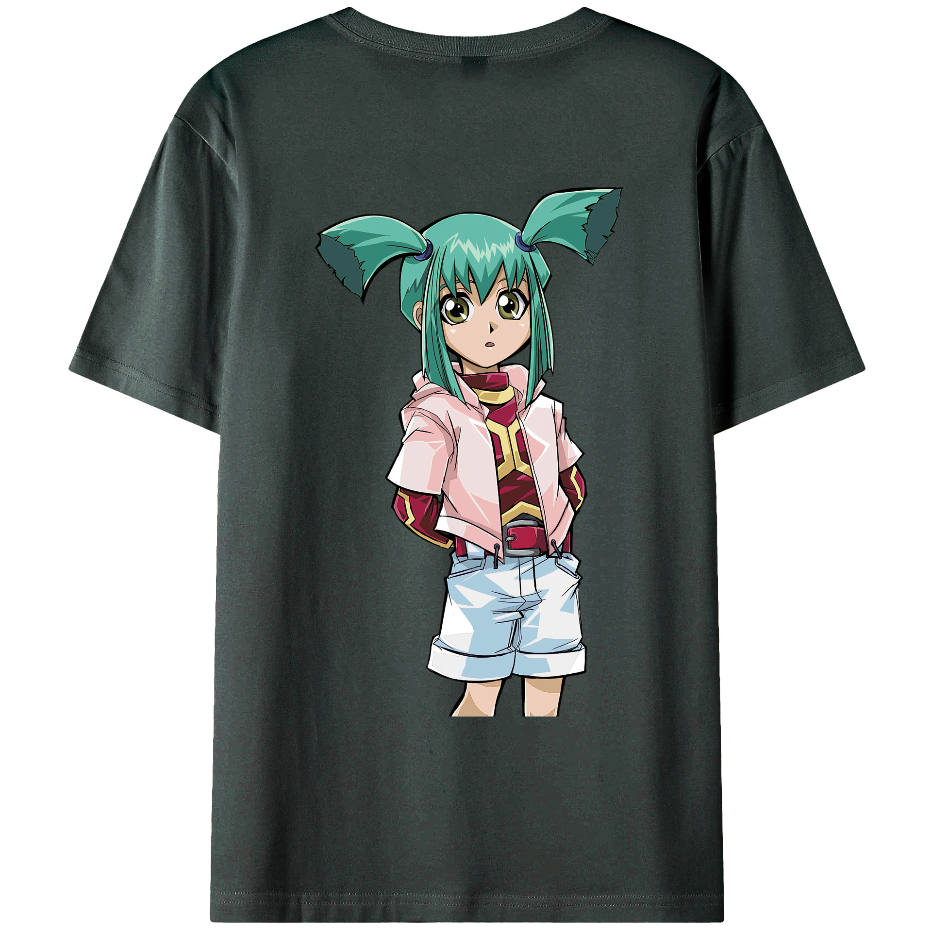 （画像用） 遊☆戯☆王 Yu-Gi-Oh! 綿100％ メンズ半袖Tシャツ（バックプリント） 通気性